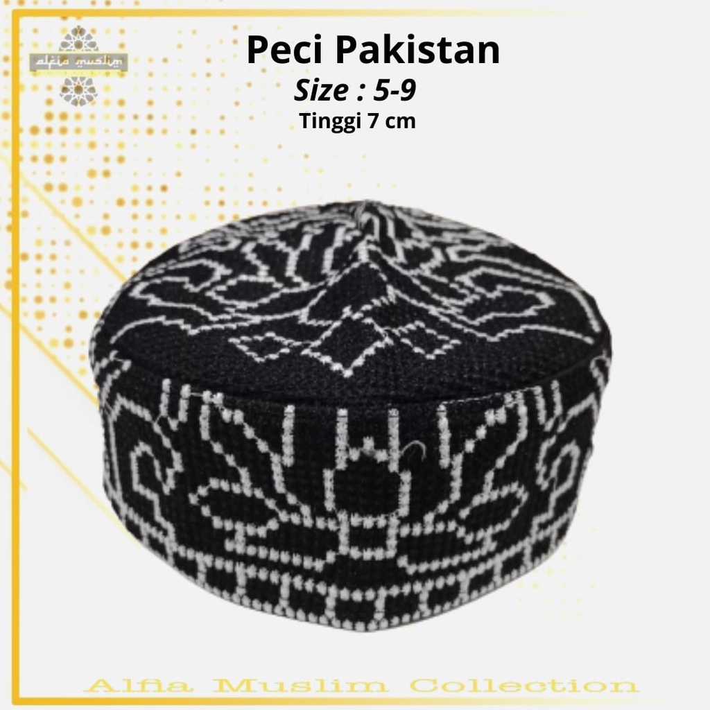 Peci Pakistan/Kopiah Pakistan/Peci Pakistan Full Bordil