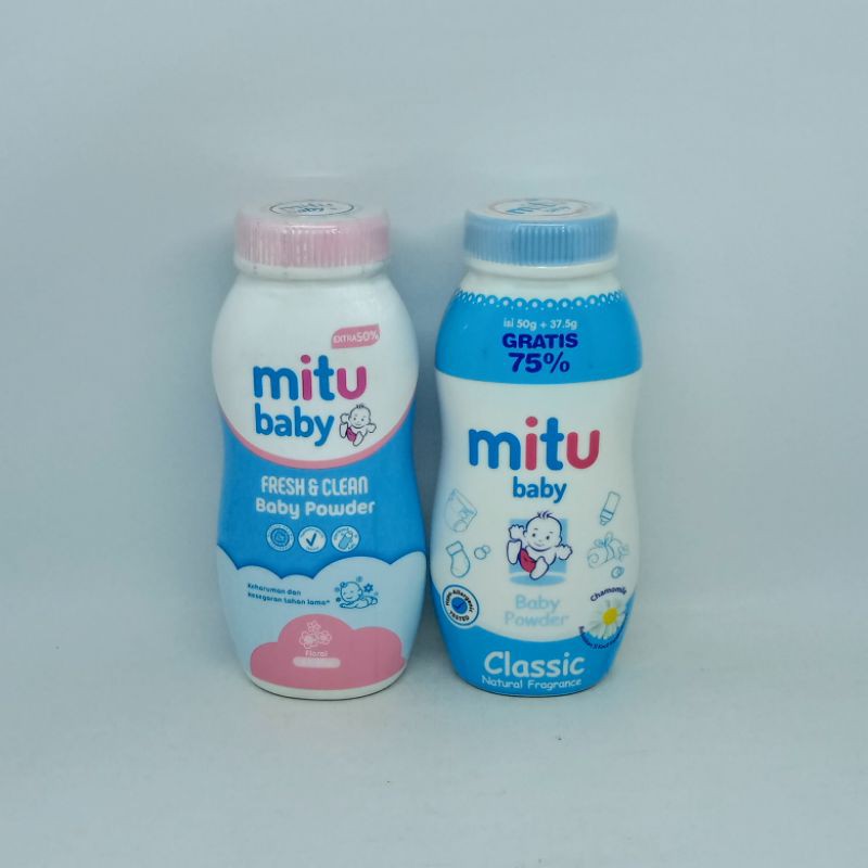 Jual MITU BABY POWDER 50+25G | Shopee Indonesia
