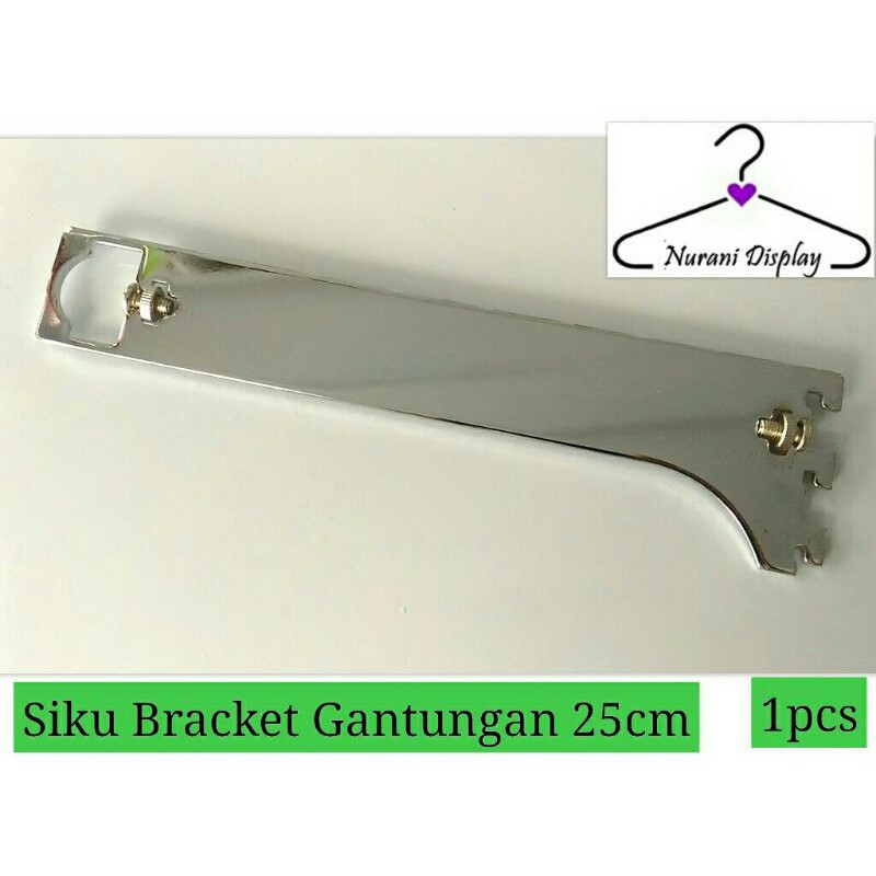 Daun Siku Bracket Penyanggah Pipa Kotak Pipa Bulat 25cm