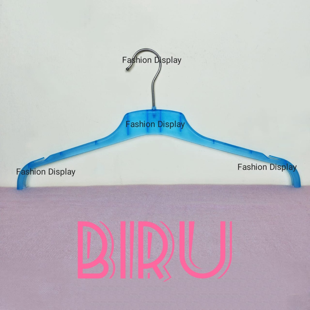 Hanger 282 Hitam Dewasa Gantungan Kaos Distro Butik Hanger Plastik Gantungan Baju -LS