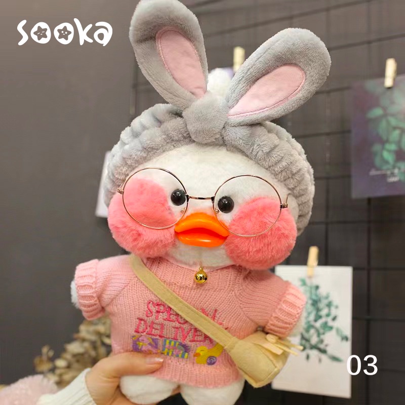 Sooka Mainan Boneka Bantal Stuffed Plush Bebek 2022  Lalafanfan 30cm Untuk Hadiah Ulang Tahun Anak Perempuan SK-GDG1039