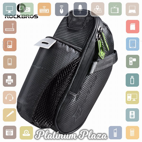 Rockbros Tas Sepeda Microfiber Waterproof dengan Holder Botol Minum - C7-1 - Black`L3ZIRX-