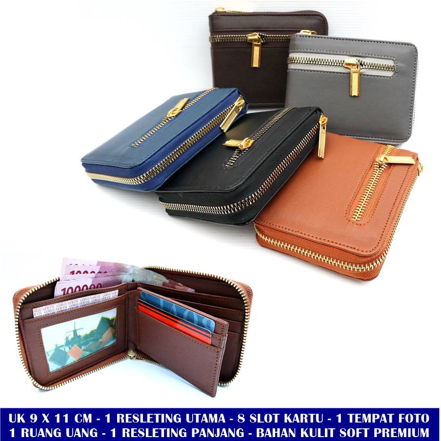 Dompet Kartu Pria Resleting Italys