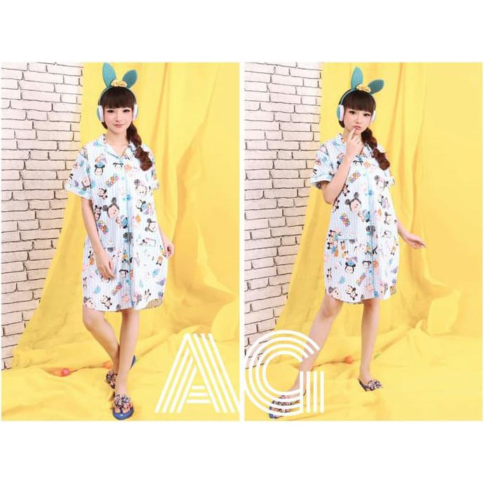 Kualitas Terbaik Daster tsum2-daster anak remaja-baju tidur import-piyama kekinian-AL ON SALE