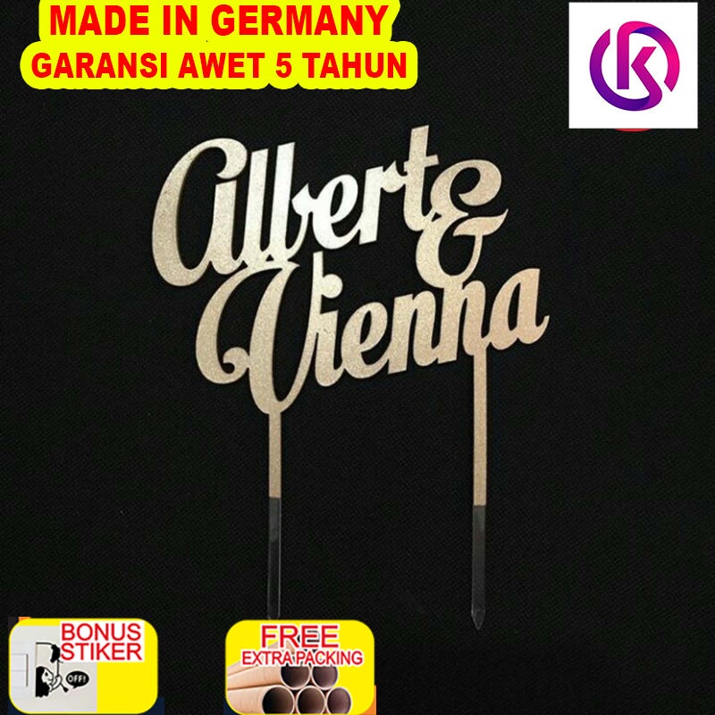 

Terlaris WEDDING CAKE TOPPER / ENGAGEMENT TOPPER / HIASAN KUE SANGJIT / TOPPER - Navy