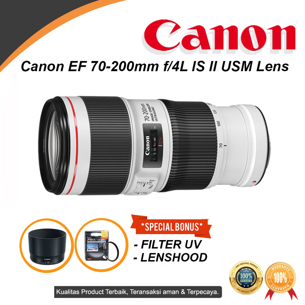 Lensa Canon EF 70-200mm f4L IS II USM Lens Original f 4L
