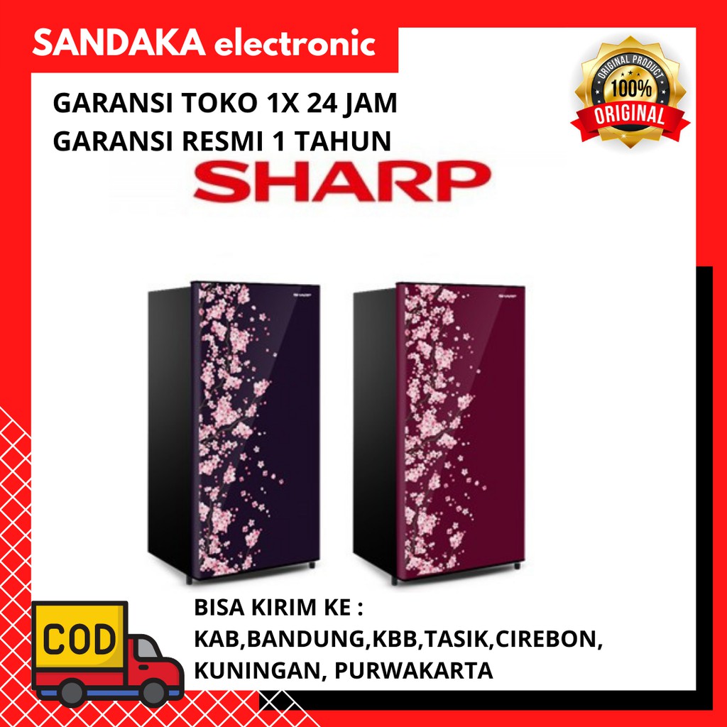 KULKAS SHARP 1 PINTU SJN 162 SJN 162 D VR RED VB BLUE