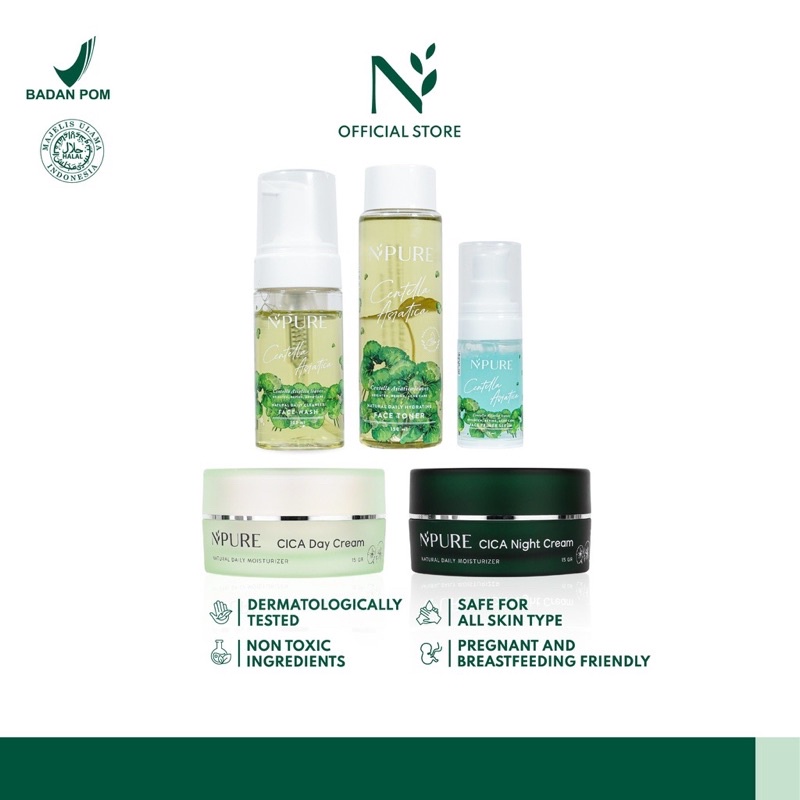 NPURE cica Centella Asiatica Marigold Noni Probiotics Licorice peeling Facial Face Wash Toner Essence Primer Serum Day Night Cream Claymask sheet mask BTS beat the sun sunscreen acne dark spot Gel Cleanser body travel size N’pure clearpad N Pure npure