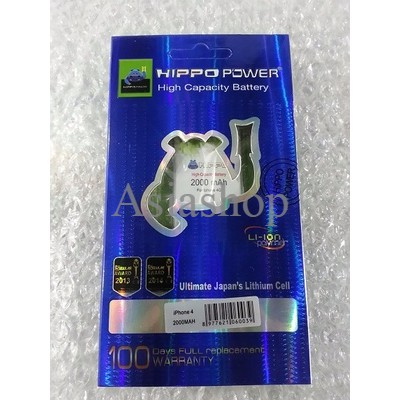 Baterai Iphone 4G Hippo Double Power Battery Batre