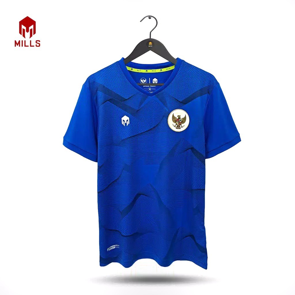 JERSEY TIMNAS INDONESIA 2020 MILLS 1013GR BAJU LATIHAN TIMNAS TRAINING JERSEY TIMNAS SHOCKING ROYAL