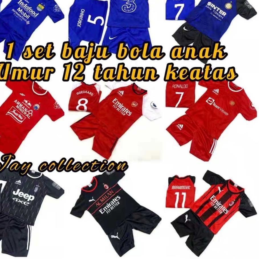 BISA / SETELAN BAJU BOLA UNTUK ANAK 12 TAHUN KEATAS TERBARU 2021 / BAJU BOLA ANAK / SET BAJU BOLA LA