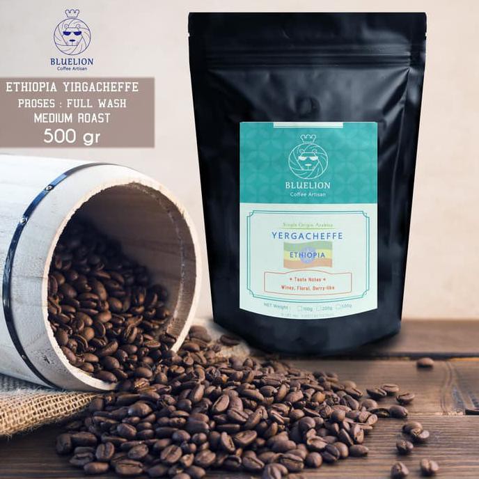 

BLUELION - Ethiopia Yirgacheffe 500g (Kopi Single Origin Arabica) - BIJI