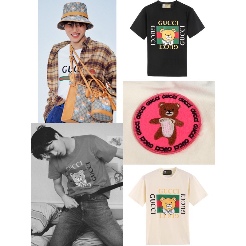 Gucci x Kai Tshirt Bear SS21 NEW ARRIVALS 2021 baju gucci beruang suga jimin jungkook taehyung