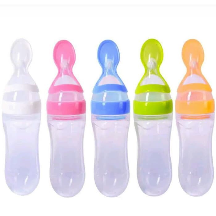 Botol Sendok Bayi Silikon/Botol Sendok Makan Bayi /BOTOL DOT Silicone Sendok MPASI