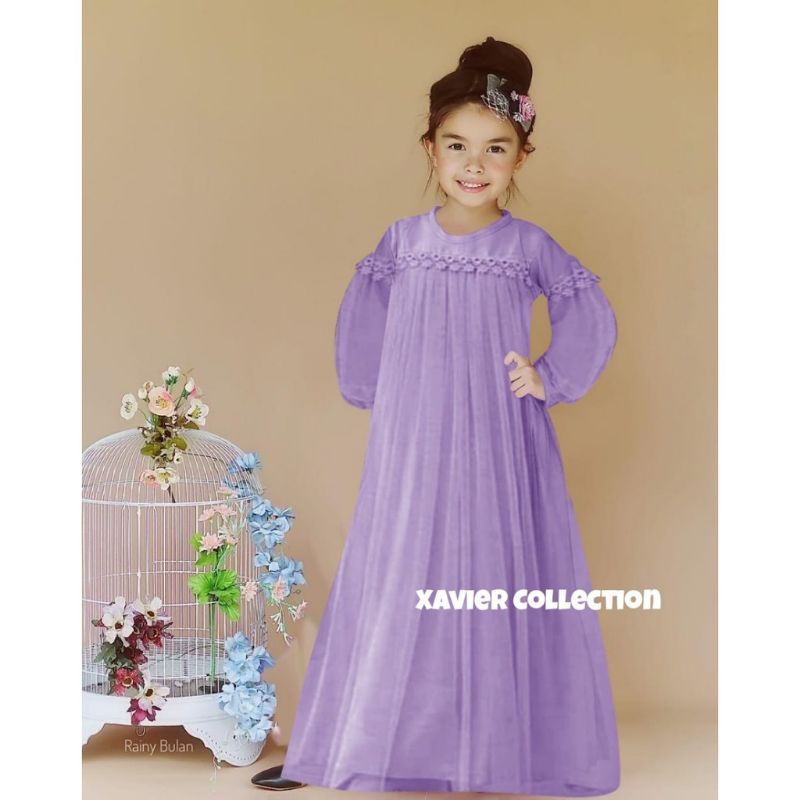 Maxi Nuraini Anak / gamis anak/gamis anak murah/gamis anak terbaru/gamis wanita