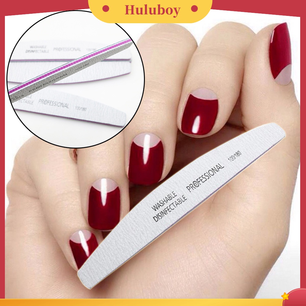 Huluboy Huluboy♡ Alat Kikir Kuku Mini Bahan Busa Untuk Manicure