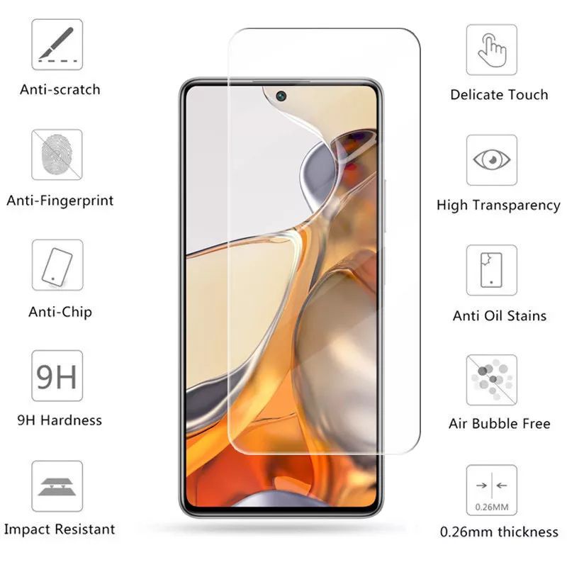 TEMPERGLASS CLEAR XIAOMI MI 11T/11T PRO SCREEN PROTECTOR TEMPERED GLASS 9H BEST QUALITY