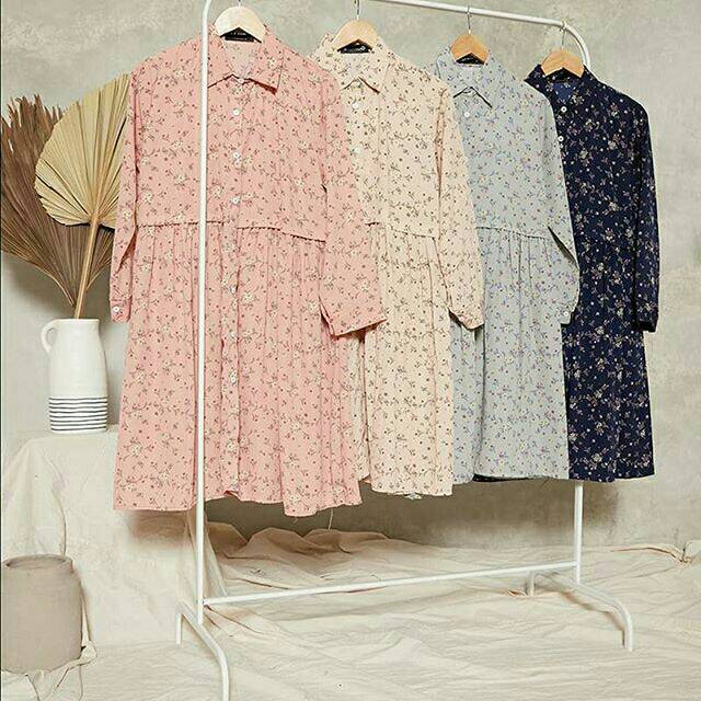 Tunik motif bunga floral / Nayya Tunic