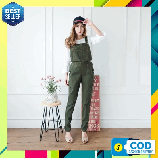 Babydol Candies (7Warna) Jumpsuit Wanita Kekinian Bahan Balotely Bestseller Jumpsuit Scuba Tile 0119