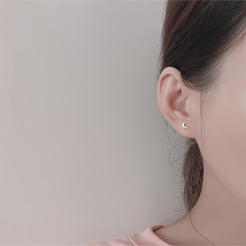 【COD】Fashion Korea Anting Bulan Hypoallergenic Untuk Wanita Perhiasan Manis Menyegarkan