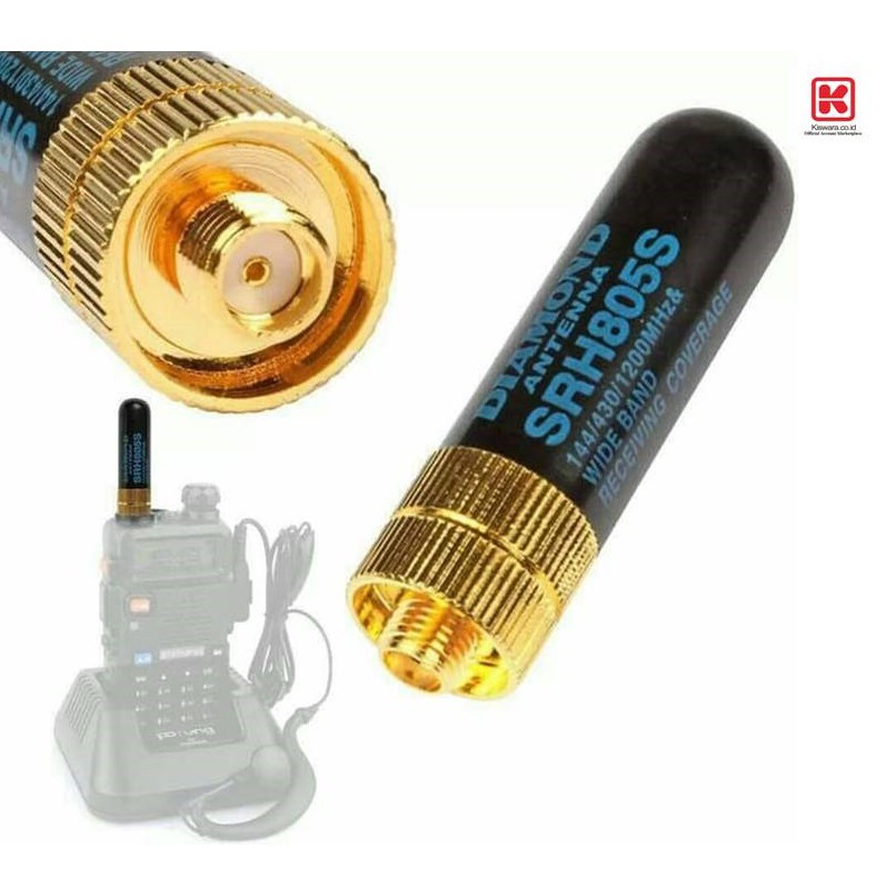 Antena HT Diamond SRH-805S SMA-F UHF VHF Dual Band KiswaraBandung