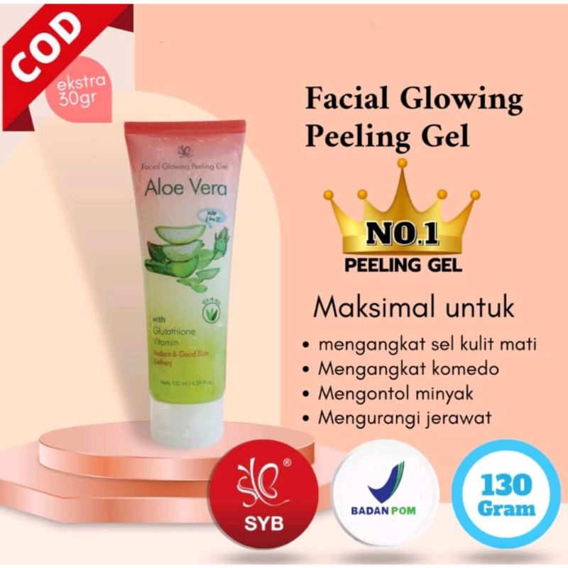 [READY STOCK] SYB FACIAL GLOWING PEELING GEL SYB PEELING GEL ALOEVERA CHARCOAL SYB PEELING GEL ALOE 