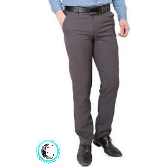 Lesta Langgeng Celana Formal Pria Panjang Slimfit Bahan Kain Drill Warna Coklat 27-36 Model Terbaru