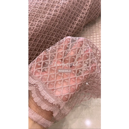 Kain Kebaya Brokat Kain Brokat Meteran Kain Brokat Motif Salur Tulle Mesh Dot Tile Dot Motif