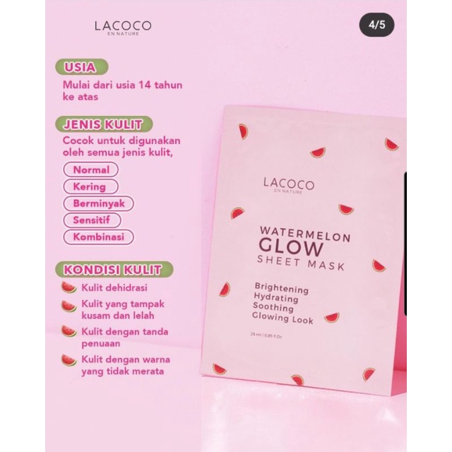 LACOCO Watermelon Brightening Eye Patch