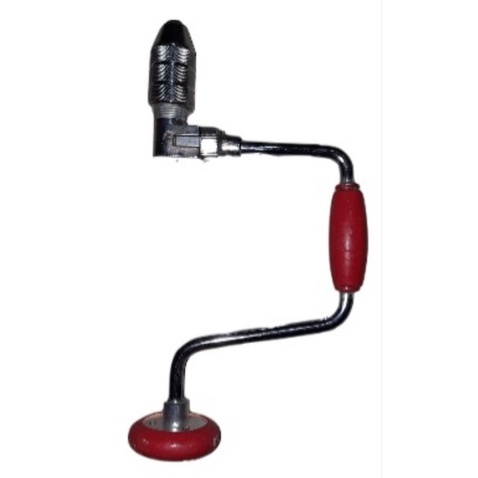 BOR ENGKOL EVSTEEL 12" INCH 13 MM 4 GIGI 30 CM MESIN DRILL DADA MANUAL PUTAR TANGAN BELAKANG