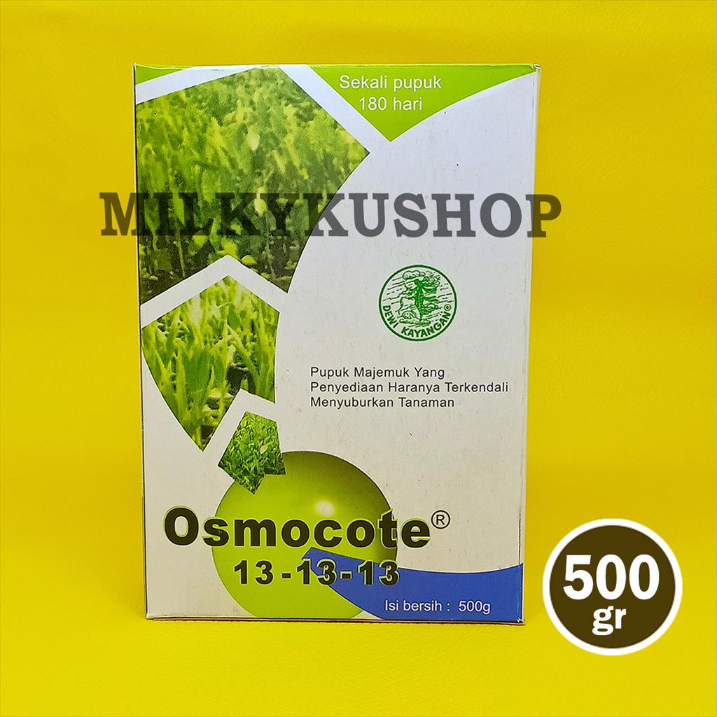 PUPUK OSMOCOTE 13 13 13 ISI 500 GRAM KEMASAN PABRIK DEKASTAR SEIMBANG