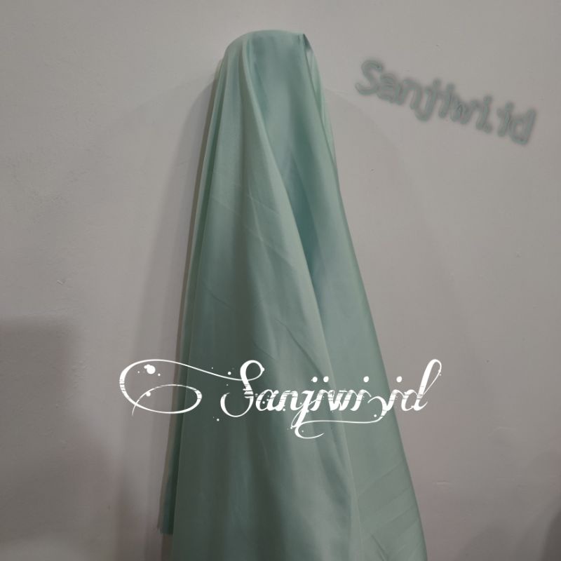 Kain SATIN VELVET PREMIUM / Kain Satin Bridesmaid High Quality-Hijau mint
