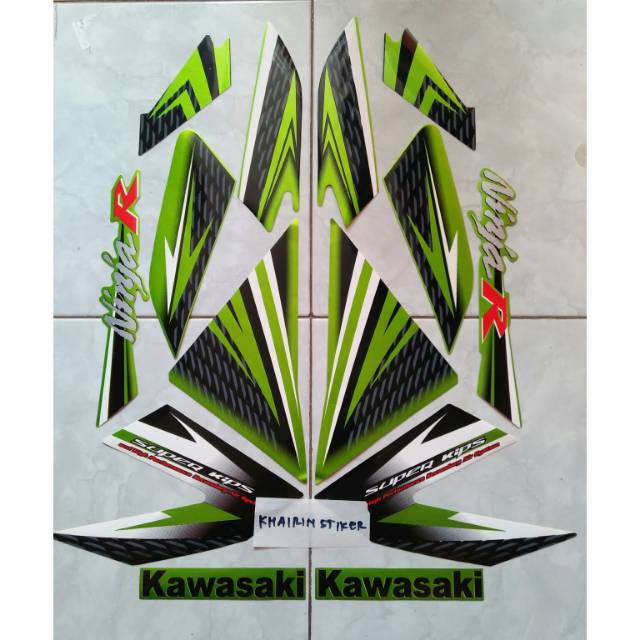 Striping stiker Polet Lisebody ninja r 2015 hijau