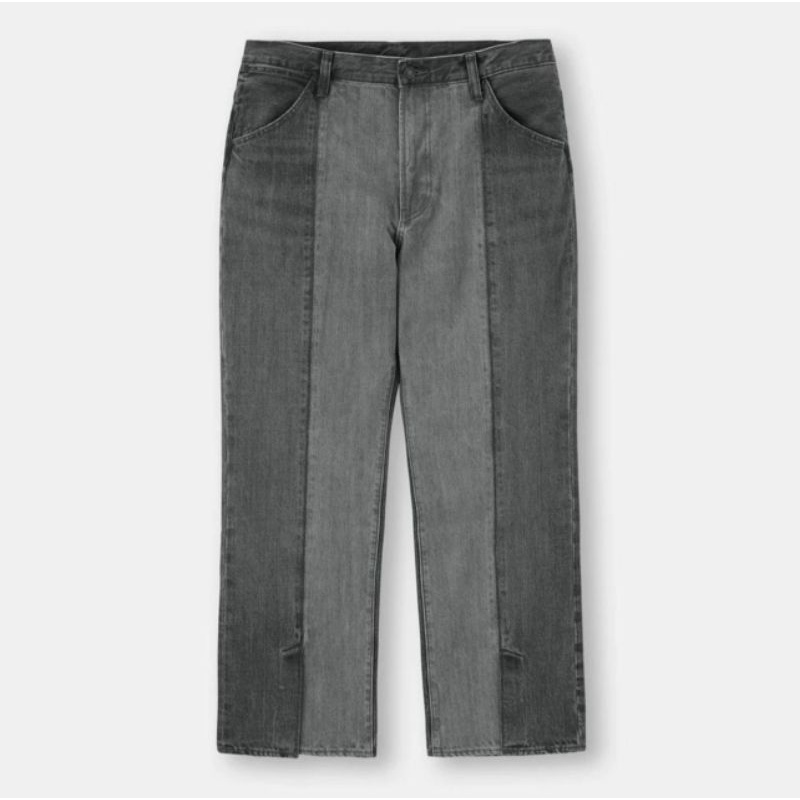 Uniqlo kulot denim pants (model washing)