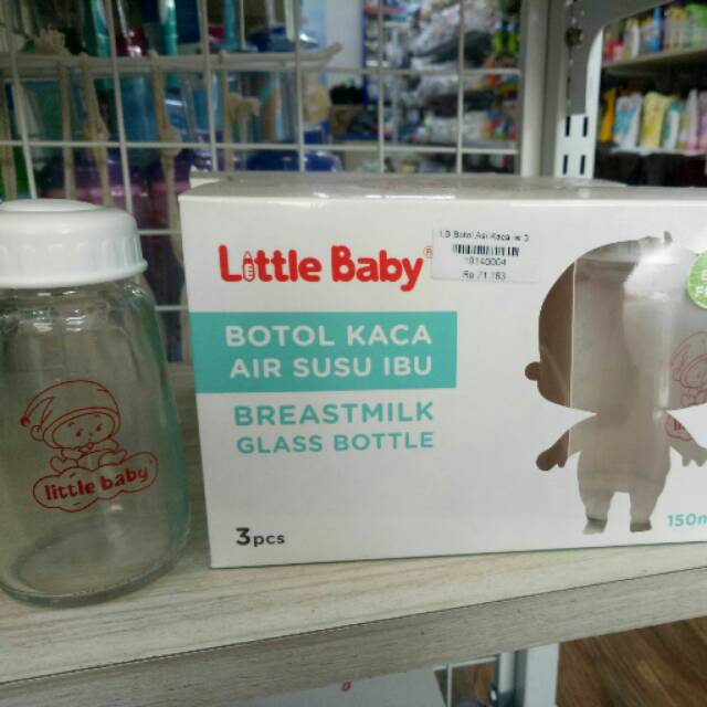 Little baby botol Asi Kaca 150ml 3 Pcs free bubble warp 2K 1212