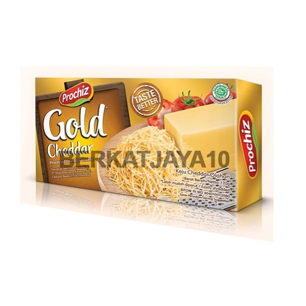 

Keju- Prochiz Gold Cheddar Cheese Keju Kemasan Kecil 170 Gram -Keju.