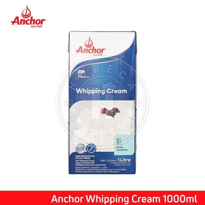 

(BISA COD) ANCHOR WHIPPING CREAM 1L / ANCHOR KRIM 1 LITER