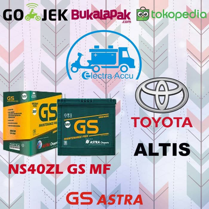 "Aki Mobil Toyota Altis GS astra NS40ZL Aki Kering"