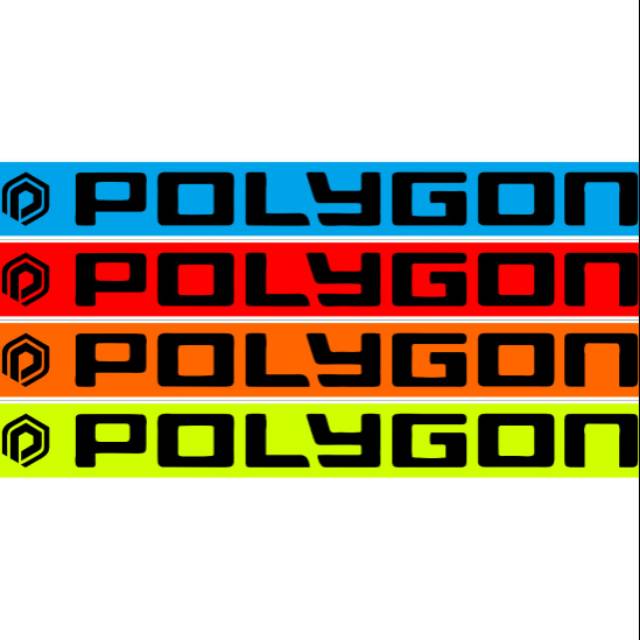 Stiker decal downtube bagian bawah sepeda MTB Polygon