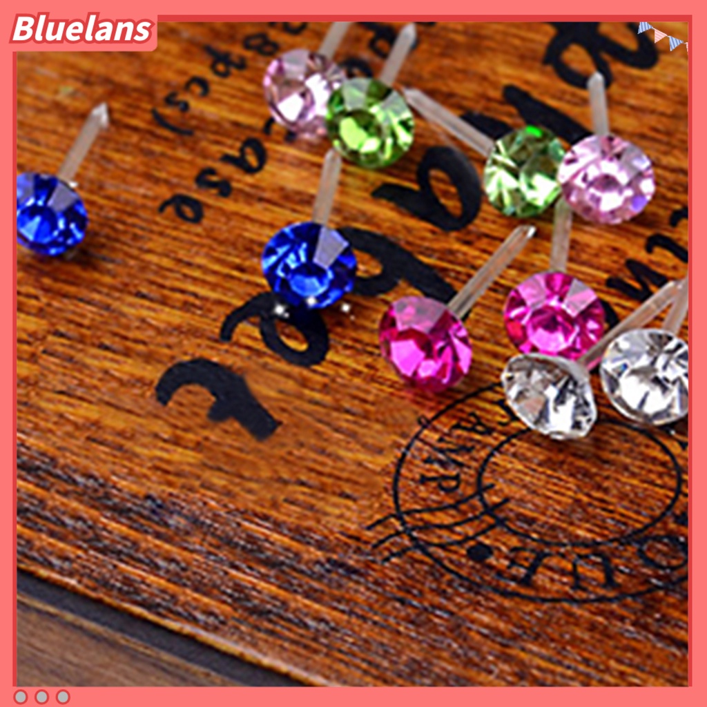 Bluelans 20 Pairs Earrings Rhinestone Inlaid Beautiful Jewelry Allergy Free Ear Studs