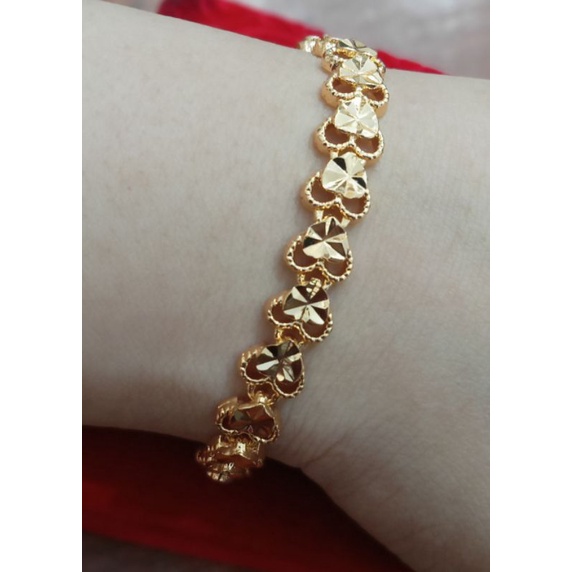 C-9300.Gelang tangan wanita xuping berlapis emas uk18cm.