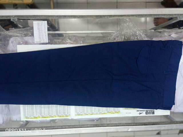 CELANA SERAGAM SMP PANJANG BIRU NAVY NAPY BIGSIZE PANJANG CELANA SERAGAM SEKOLAH SMP PANJANG BIGSIZE