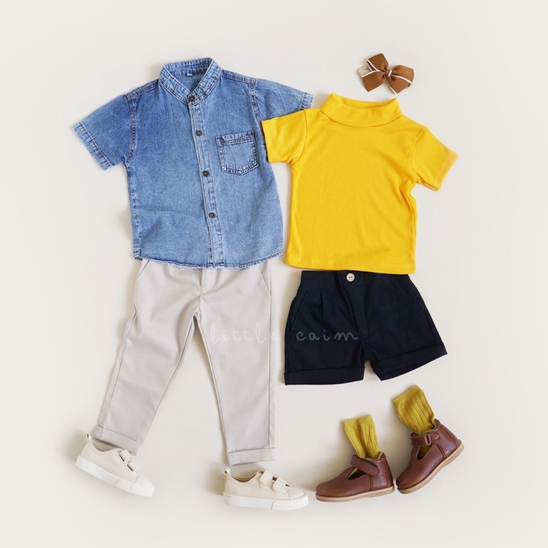 LITTLECAIM - LOKA BASIC PANTS ( celana chinos anak unisex)