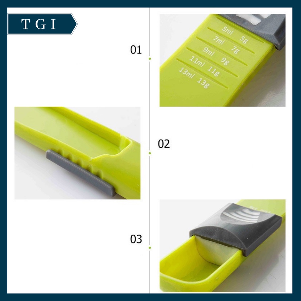 TGI - SENDOK TAKAR GESER / TAKARAN BUMBU / TAKARAN / UKUR BUMBU / MEASURING