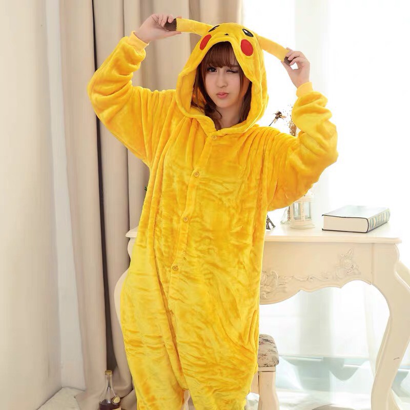 BAJU ONESIE POKEMON PIKACHU KOSTUM COSPLAY