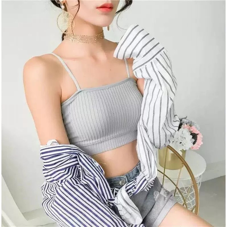 BRALETTE KEMBEN KAOS TANKTOP CROP