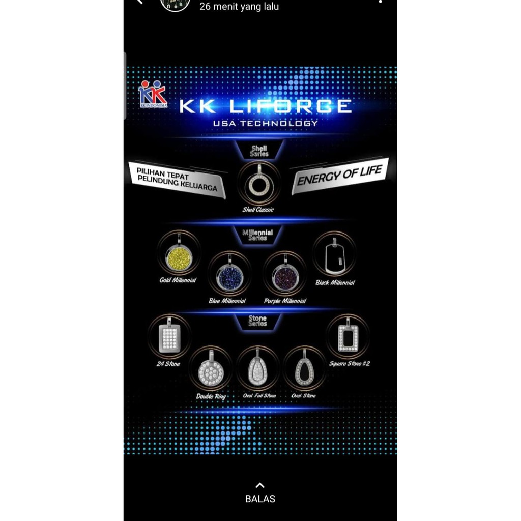 Kalung Kesehatan Kk Liforce