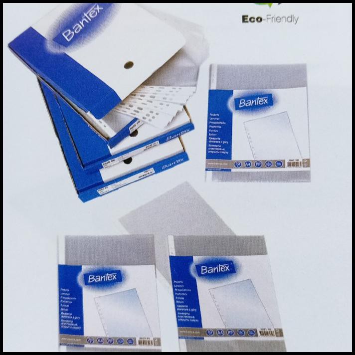 

Plastik Pp Pocket A4 / Antiglare / O.O6 Mm Merk Bantex 2035