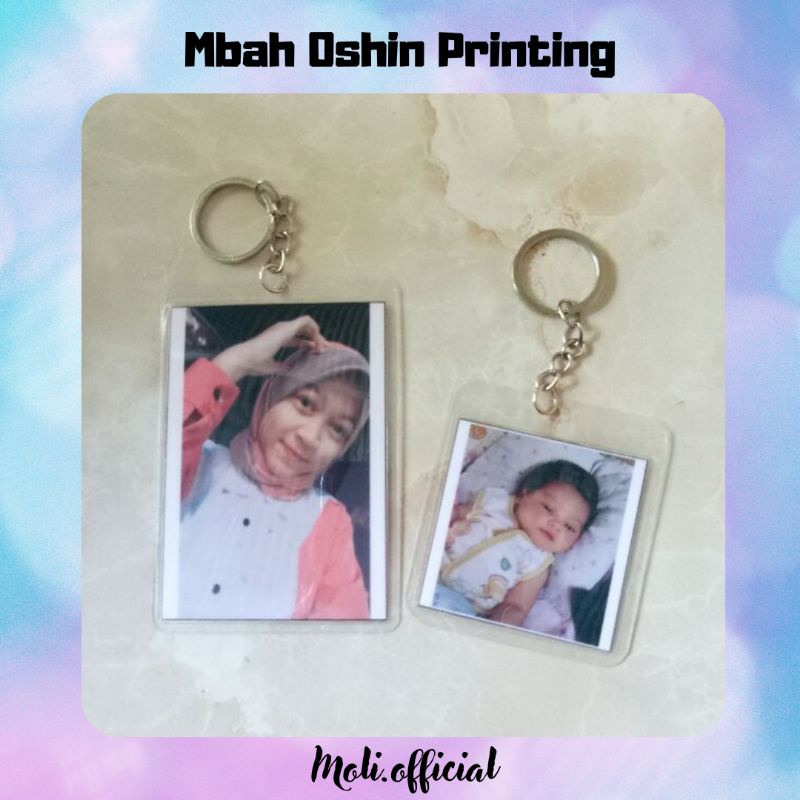 Gantungan Kunci Custom Bisa Pakai Foto Sendiri ukuran KTP
