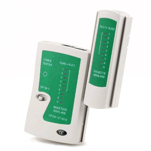 KABEL TESTER RJ45 &amp; RJ11 FREE BATERAI